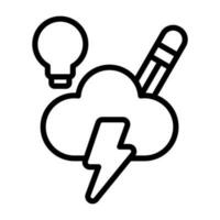 Brainstorming Vector Icon