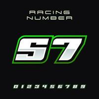 Racing Number Vector Design Template 57