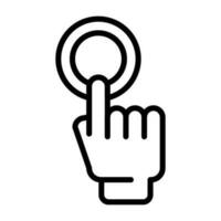 Push button Vector Icon