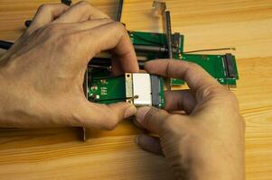 Wireless Card WiFi Mini PCI-E Express to PCI-E Adapter with 2 Antenna External for PC photo