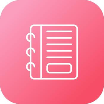 icono de vector de bloc de notas