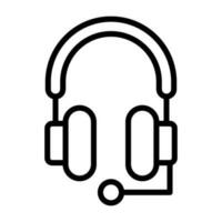 Studio Headphones Vector Icon