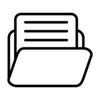 Document with folder Vector Icon