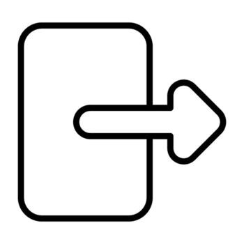 icono de vector de salida