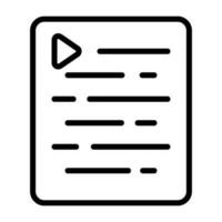 Document Indent Vector Icon