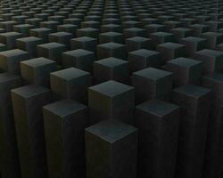 3d elegant black cube block diagonal pattern geometry background wallpaper dark concrete texture photo