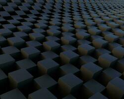 3d dark black cube geometry pattern curve background wallpaper photo