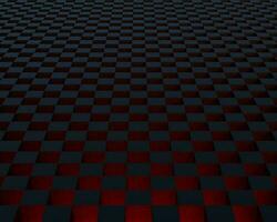3d black cube geometrical pattern with red light effect from the bottom and dark concrete texture background wallpaper photo