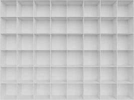 3d clean white minimalist line cube pattern background wallpaper photo