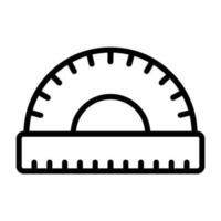 Protractor Vector Icon