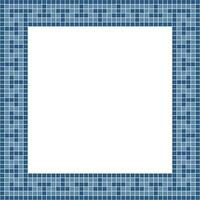 Navy blue tile frame, Mosaic tile frame, Tile frame, Seamless pattern, Mosaic seamless pattern, Mosaic tiles texture or background. Bathroom wall tiles, floor tiles with beautiful pattern vector