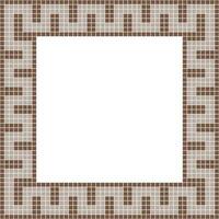 Brown tile frame, Mosaic tile frame, Tile frame, Seamless pattern, Mosaic seamless pattern, Mosaic tiles texture or background. Bathroom wall tiles, floor tiles with beautiful pattern vector