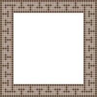 Brown tile frame, Mosaic tile frame, Tile frame, Seamless pattern, Mosaic seamless pattern, Mosaic tiles texture or background. Bathroom wall tiles, floor tiles with beautiful pattern vector