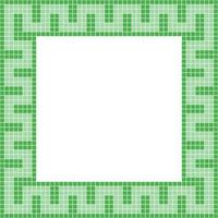 Light green tile frame, Mosaic tile frame, Tile frame, Seamless pattern, Mosaic seamless pattern, Mosaic tiles texture or background. Bathroom wall tiles, floor tiles with beautiful pattern vector
