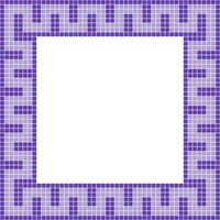 Purple tile frame, Mosaic tile frame, Tile frame, Seamless pattern, Mosaic seamless pattern, Mosaic tiles texture or background. Bathroom wall tiles, floor tiles with beautiful pattern vector