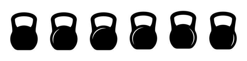 Kettlebell icon. Weight icon, training equipment flat vector icon for exercise apps and websites.