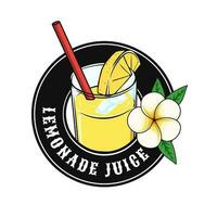 lemonade juice logo badge concept vector