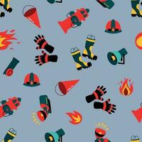 Seamless pattern with fire elements. Design for fabric, textile, wallpaper, packaging. vector