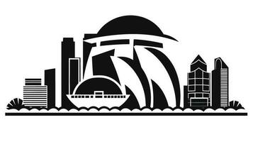 Singapore Icon Discover the Vibrant Charm of the Lion City in a Captivating Image vector