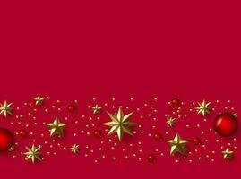 Navidad composición bandera vector