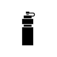 Flask vector icon. Thermos illustration sign. Bottle symbol or logo.