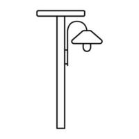 Street light vector icon. Street lighting illustration sign. Flashlight symbol. lamp logo.