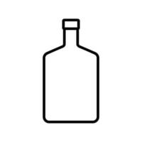 Flask vector icon. Thermos illustration sign. Bottle symbol or logo.