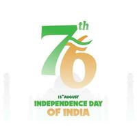 Happy Independence Day Of India Vector Template