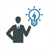 Business idea icon. Vector and glyph