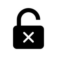 Unlock Icon Vector Symbol Design Illustration