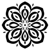Simple minimalistic mandala vector
