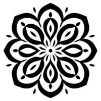 Simple minimalistic mandala vector