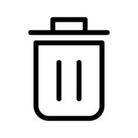 Trash Bin Icon Vector Symbol Design Illustration