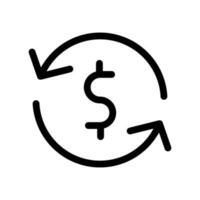 Money Exchange Icon Vector Symbol Design Illustration