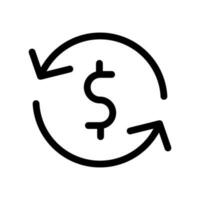 Money Exchange Icon Vector Symbol Design Illustration