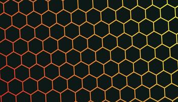 Hexagonal abstract metal background with light. Geometric modern background with simple hexagonal elements. Background of hexagons pattern. vector