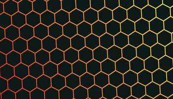 Hexagonal abstract metal background with light. Geometric modern background with simple hexagonal elements. Background of hexagons pattern. vector