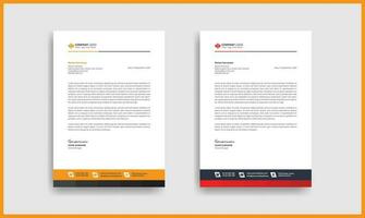 Creative and clean Letterhead Design vector