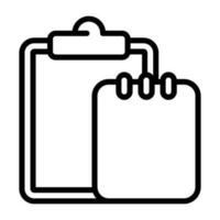 Task list with writing pad Vector Icon