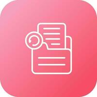 Document Undo Vector Icon