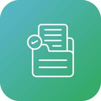 Document Check Vector Icon