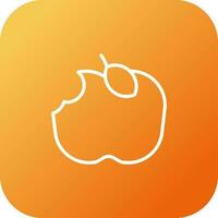 Apple Eaten Vector Icon