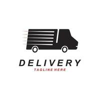 Vector Fast Delivery Truck Icon