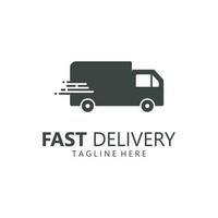 Vector Fast Delivery Truck Icon
