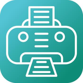 icono de vector de impresora