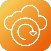 Cloud Backup Vector Icon