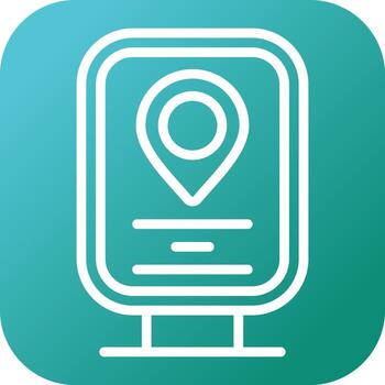 interactivo monitor vector icono