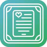 Love poem in a frame Vector Icon
