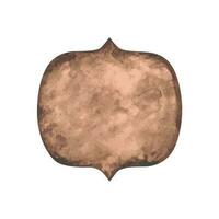 Craft tag Frame shape of a vintage kraft label vector