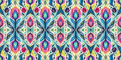 Seamless batik pattern,Seamless tribal batik pattern,and Seamless motif pattern resemble ethnic boho, Aztec,and ikat styles.designed for use in satin,wallpaper,fabric,curtain,carpet,Batik Embroidery vector